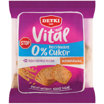 Detki Vital háztartási keksz hozzáadott cukor nélkül