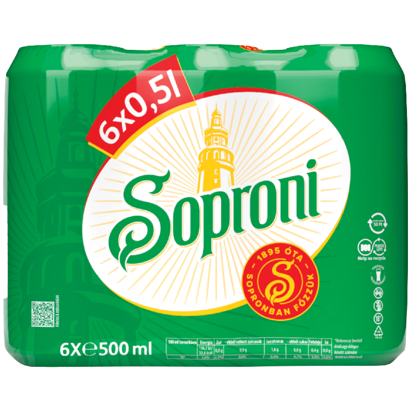 Soproni Dobozos Sör Multipack