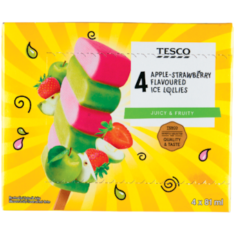 Tesco Lolly alma-eper ízű jégkrém multipack