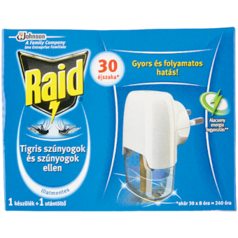 Raid szúnyogirtó elektromos készülék illatmentes utántöltővel