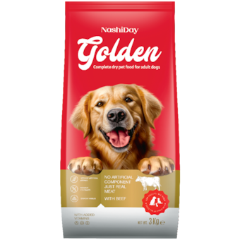 Nashiday Golden száraz kutyaeledel marhával