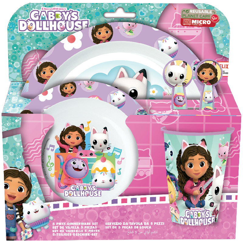 Gabby's Dollhouse étkészlet