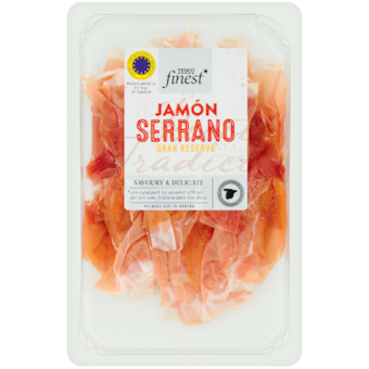 Tesco finest Jamón Serrano szárított, érlelt, nyers sertéscomb sonka