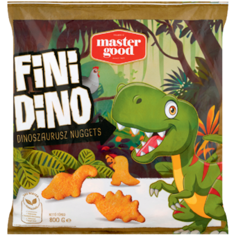 Master Good Fini Dino gyorsfagyasztott Dinoszaurusz Nuggets