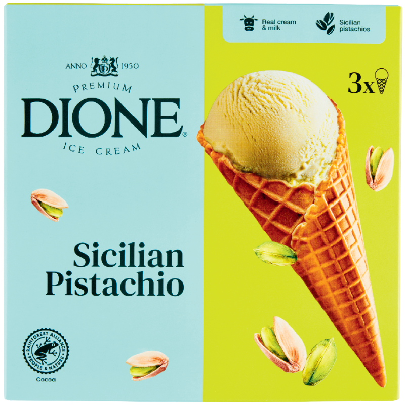 Dione Tölcséres Pisztáciás Jégkrém Multipack