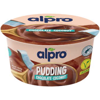 Alpro csokoládés, növényi alapú kókuszdesszert