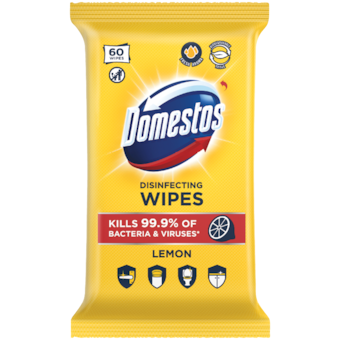Domestos Lemon Fresh fertőtlenítő törlőkendő