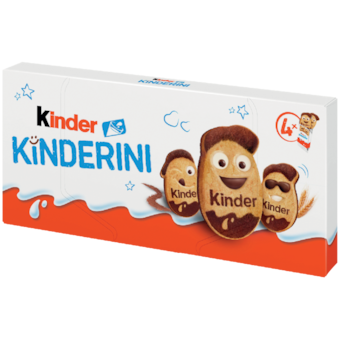 Kinder Kinderini keksz tejes és kakaós díszítéssel