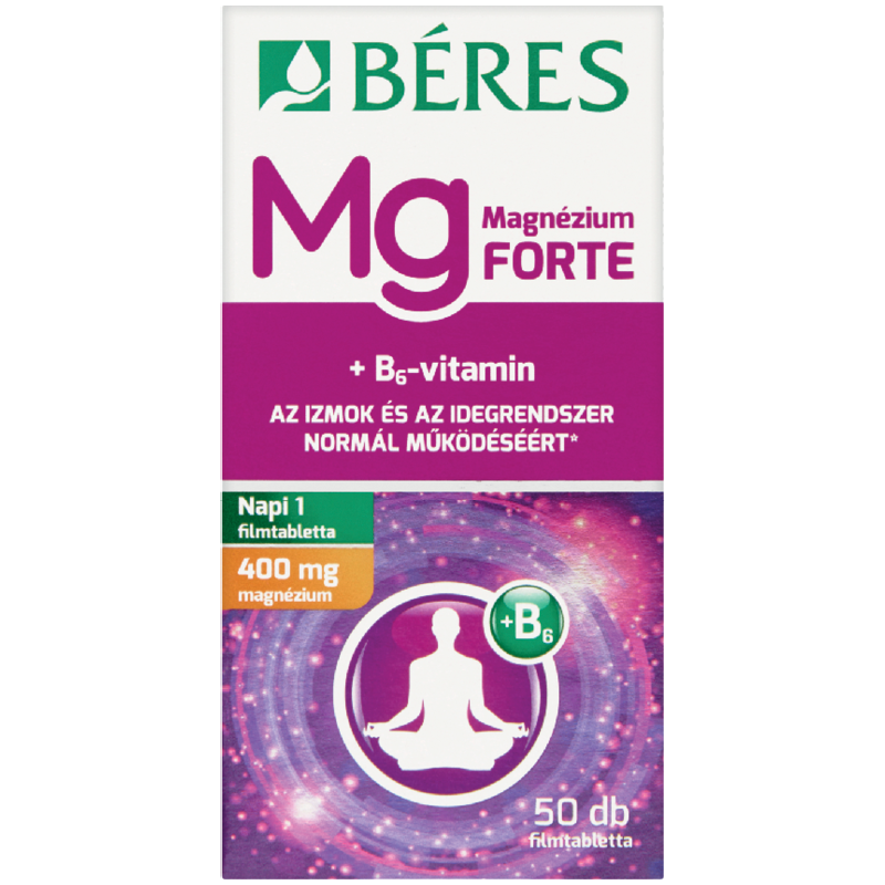 Béres Magnézium+b6 Forte Filmtabletta