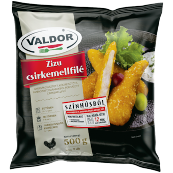 Valdor Zizu gyorsfagyasztott panírozott csirkemellfilé