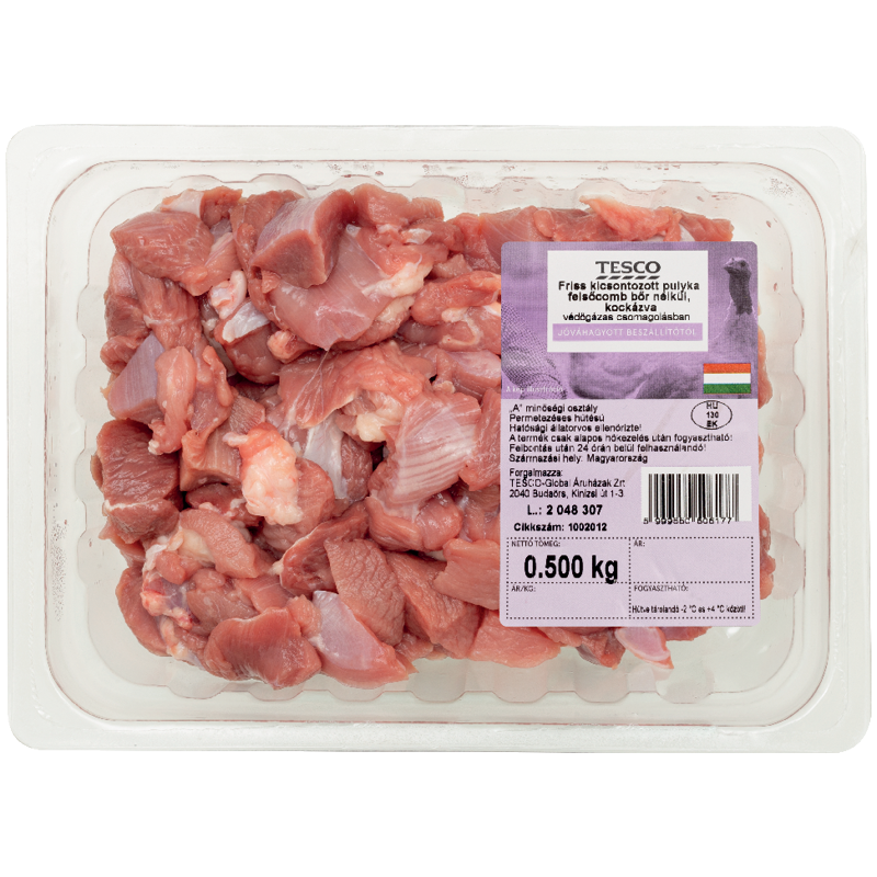 Friss Magyar Kockázott Pulyka Felsőcombfilé