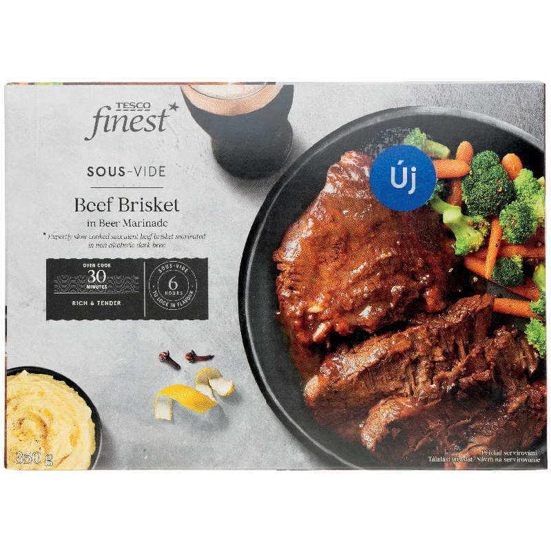 Tesco Finest Sous-vide Marhaszegy Barnasörös Szószban