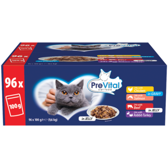 PreVital alutasakos macskaeledel multipack