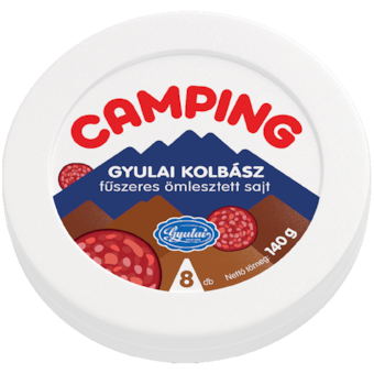 Camping kördobozos ömlesztett sajt