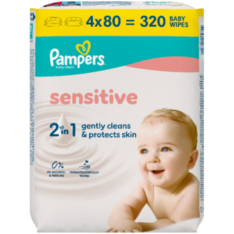 Pampers nedves törlőkendő multipack