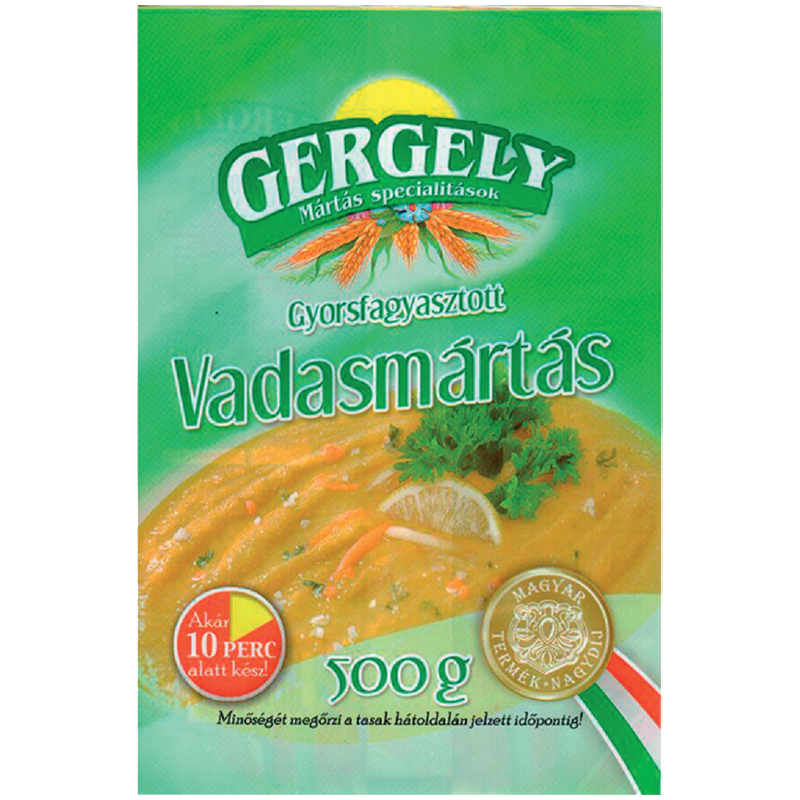 Gergely Gyorsfagyasztott Vadasmártás