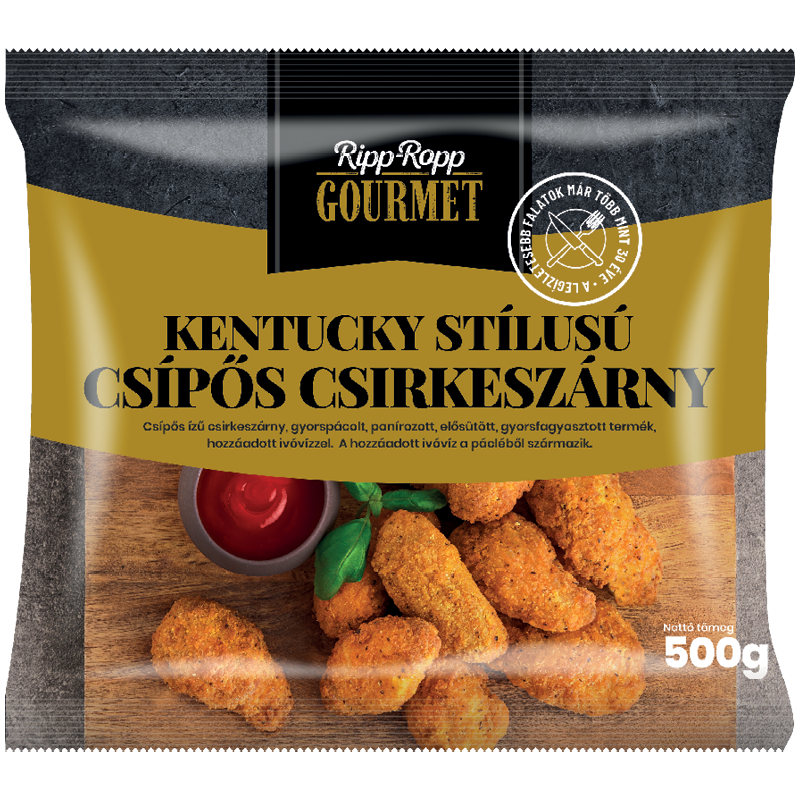 Ripp-ropp Gourmet Kentucky Stílusú Csípős Csirkeszárny