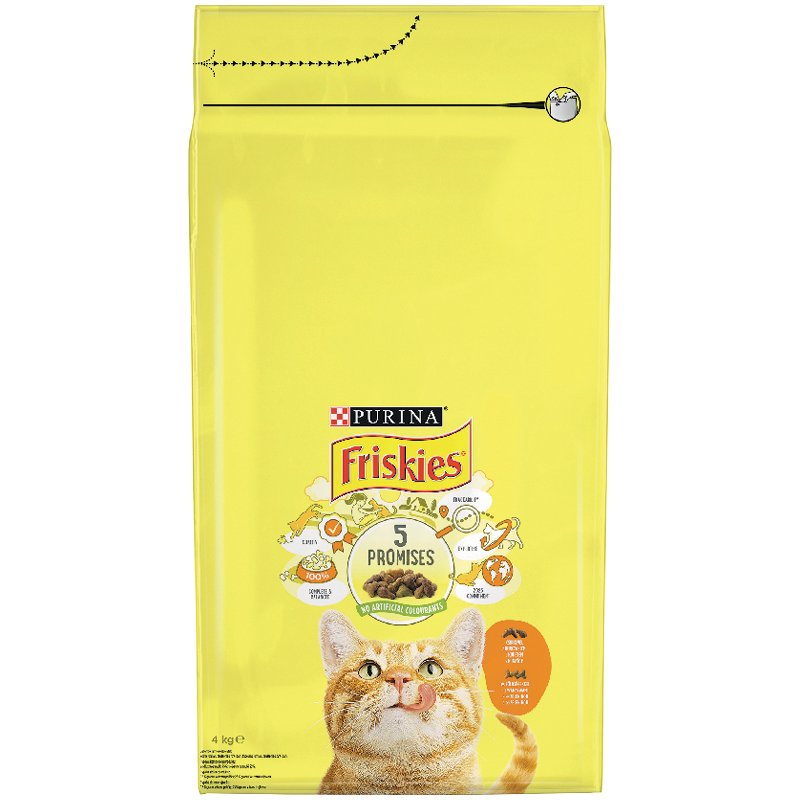 Friskies Száraz Macskaeledel Csirkével és Zöldségekkel