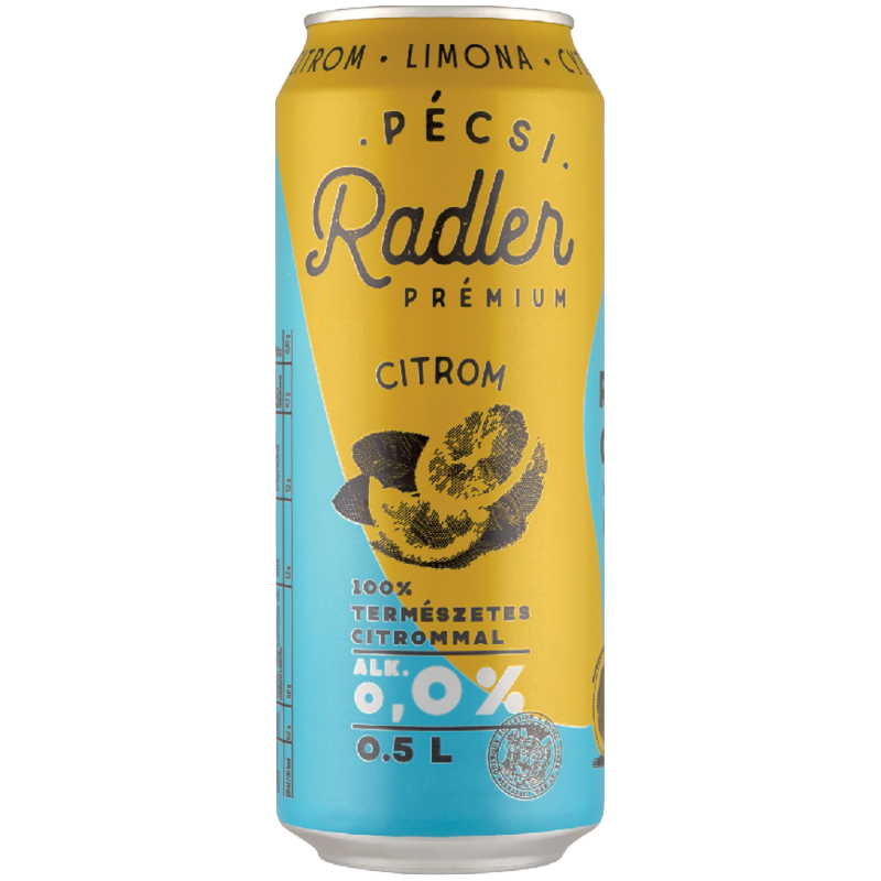 Pécsi Radler Dobozos ízesített Alkoholmentes Sör