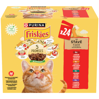 Friskies nedves macskaeledel multipack