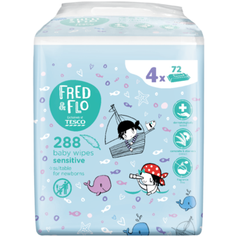 Fred&Flo baba törlőkendő multipack