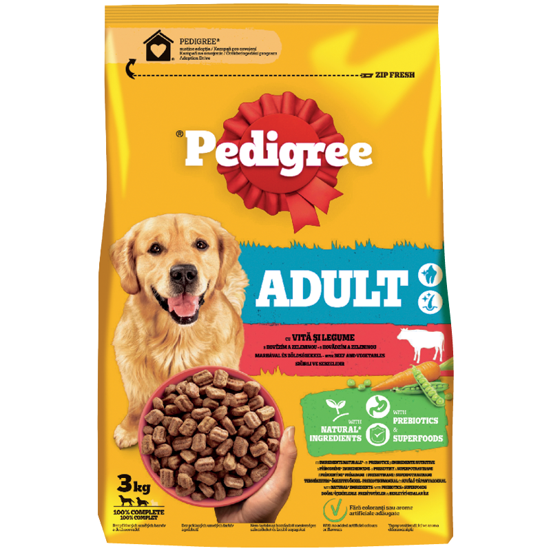Pedigree Teljes értékű Szárazeledel Felnőtt Kutyák Számára