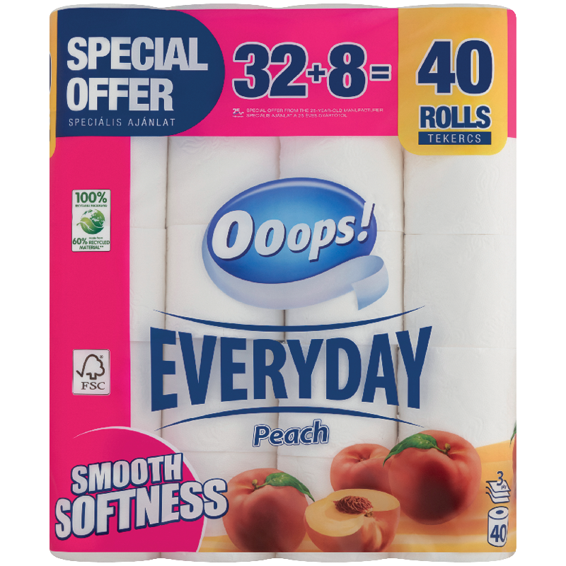Ooops! Everyday Peach Toalettpapír