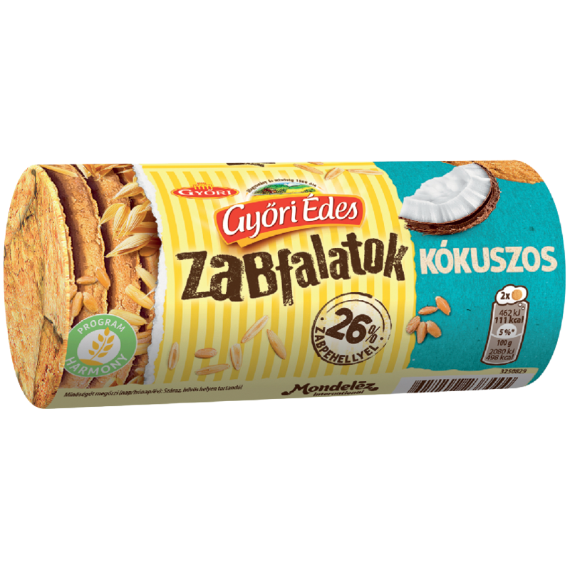 Győri édes Zabfalatok Keksz