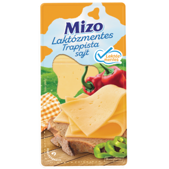 Mizo laktózmentes szeletelt Trappista sajt