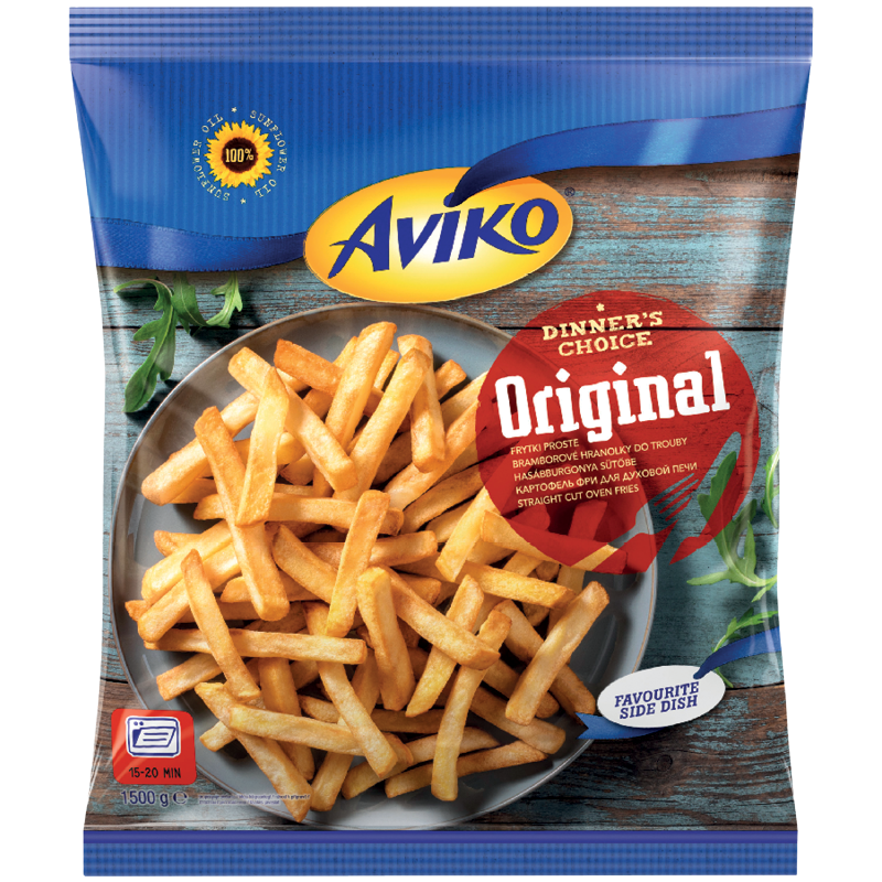 Aviko Elősütött, Gyorsfagyasztott Hasábburgonya
