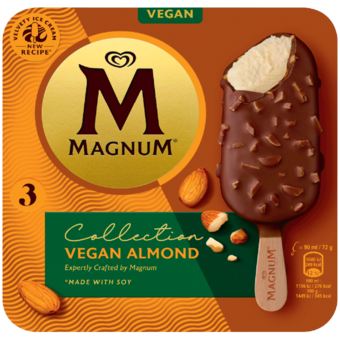Magnum vegán mandula jégkrém multipack*
