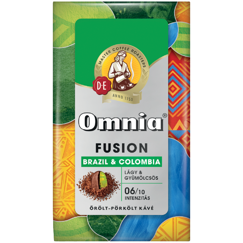Omnia Fusion Brazil & Colombia Lágy & Gyümölcsös őrölt-pörkölt Kávé