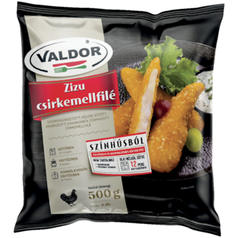 Valdor Zizu gyorsfagyasztott panírozott csirkemellfilé