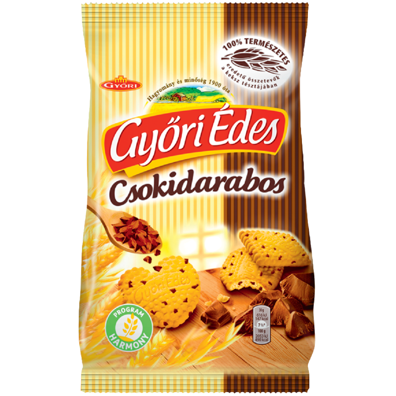 Győri édes Csokidarabos Vagy Duplajó Keksz