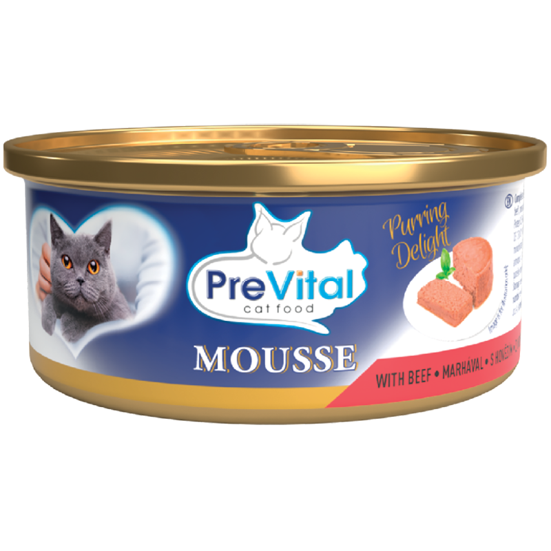 Prevital Mousse Felnőtt Macskáknak Marhával
