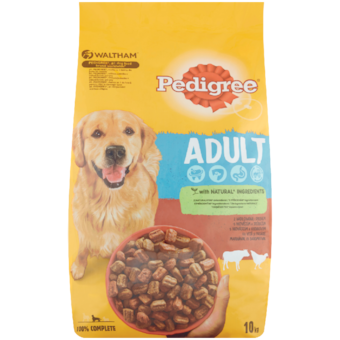 Pedigree teljes értékű szárazeledel felnőtt kutyák számára marhával és zöldségekkel