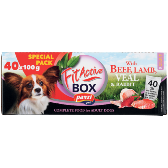 FitActive Box teljes értékű eledel felnőtt kutyáknak
