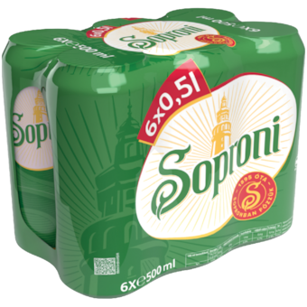 Soproni dobozos sör multipack