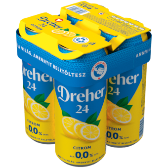 Dreher 24 alkoholmentes citrom ízű dobozos sör multipack