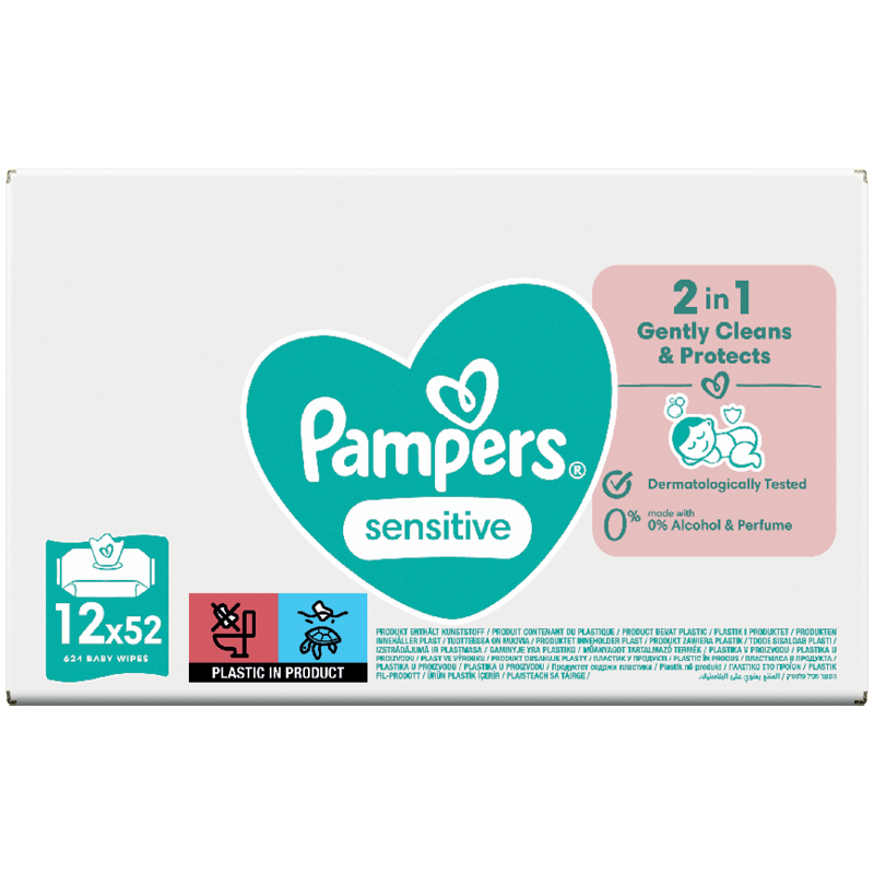Pampers Sensitive Törlőkendő Megapack