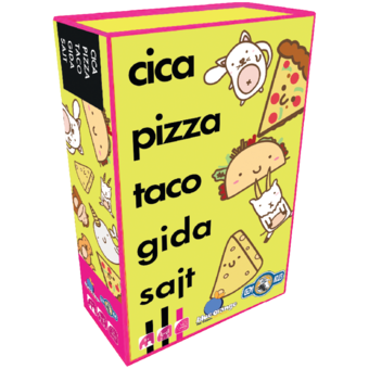 Cica, pizza, taco, gida, sajt társasjáték**