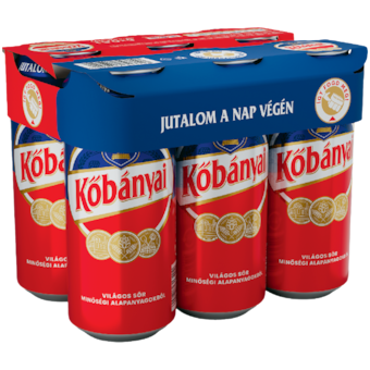 Kőbányai dobozos sör multipack