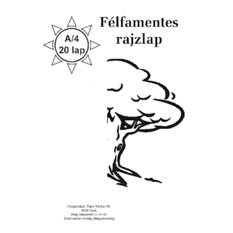 Félfamentes rajzlap