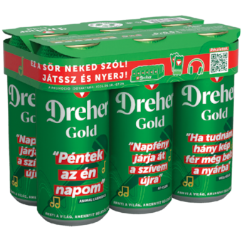 Dreher Gold dobozos sör multipack