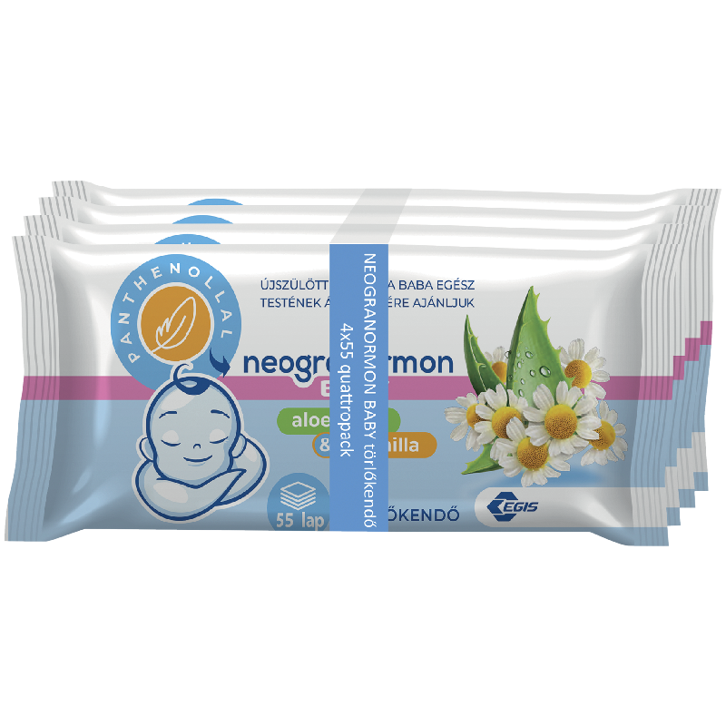 Neogranormon Baby Aloe Vera & Kamilla Törlőkendő