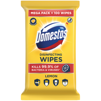 Domestos Lemon Fresh fertőtlenítő törlőkendő