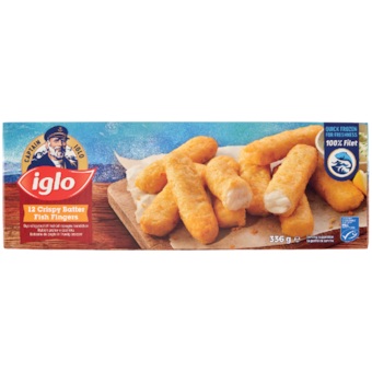 Iglo gyorsfagyasztott halrúd ropogós bundában