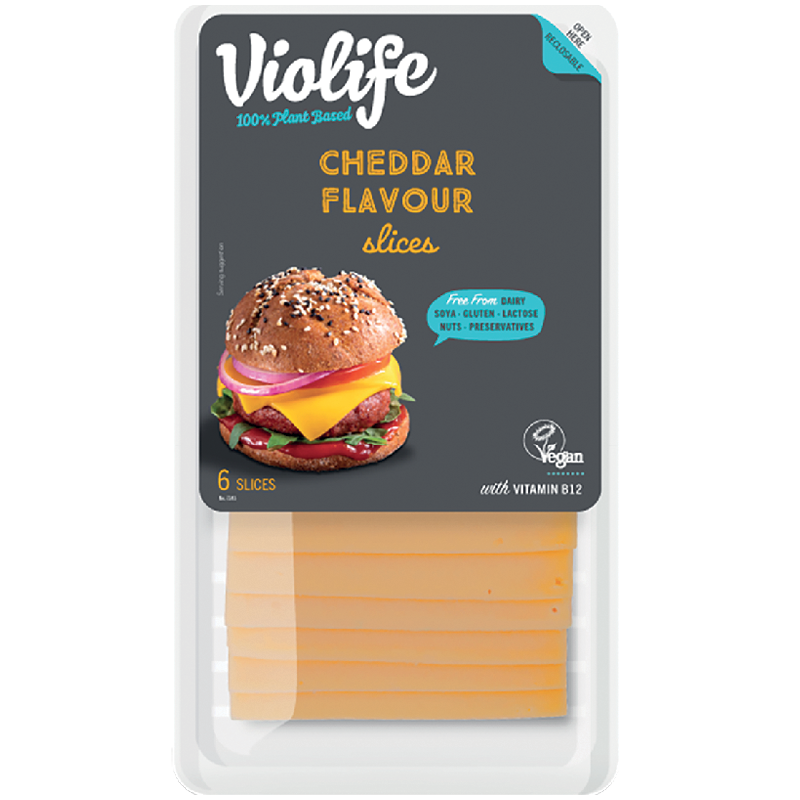 Violife Cheddar ízesítésű Szeletek