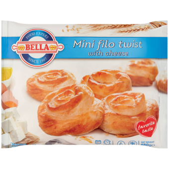 Bella gyorsfagyasztott sajtos mini burek