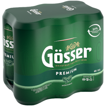 Gösser Prémium minőségi világos sör multipack